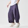 2025 Sommer Herren Weitbeinige Hosen Herren Lässig Einfarbig Hosen Japanische Stile Samurai Kostüm Haremshosen Herren Laternenhose