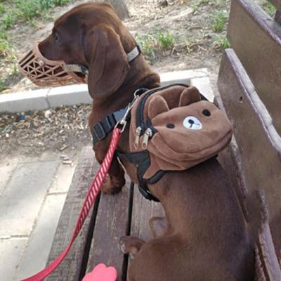 Zaino per animali domestici in nylon carino per cani di piccola e media taglia Comodo Portatile Grande capacità Borsa per snack per cani Zaino per cani