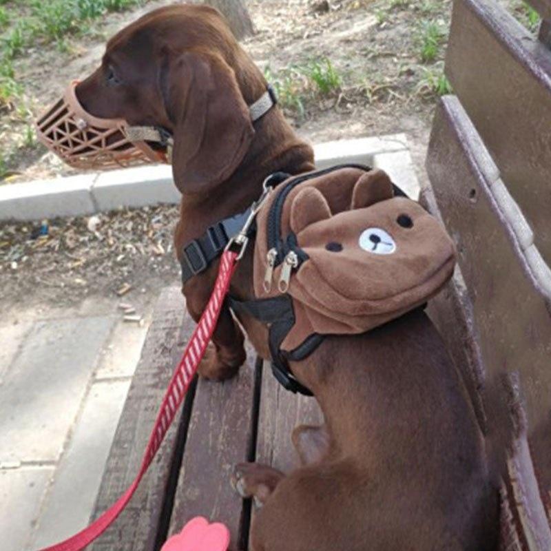Niedlicher Haustier-Rucksack aus Nylon für kleine und mittelgroße Hunde. Praktischer, tragbarer Hunde-Snackbeutel mit großem Fassungsvermögen. Hunderucksack
