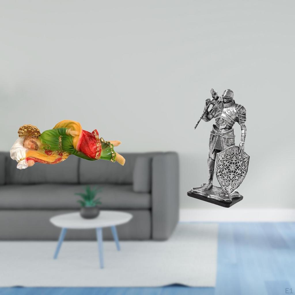 Resin Joseph Knight Statue Abstract Figure Decorative Sculpture for Desk Tabletop Shelf Office
