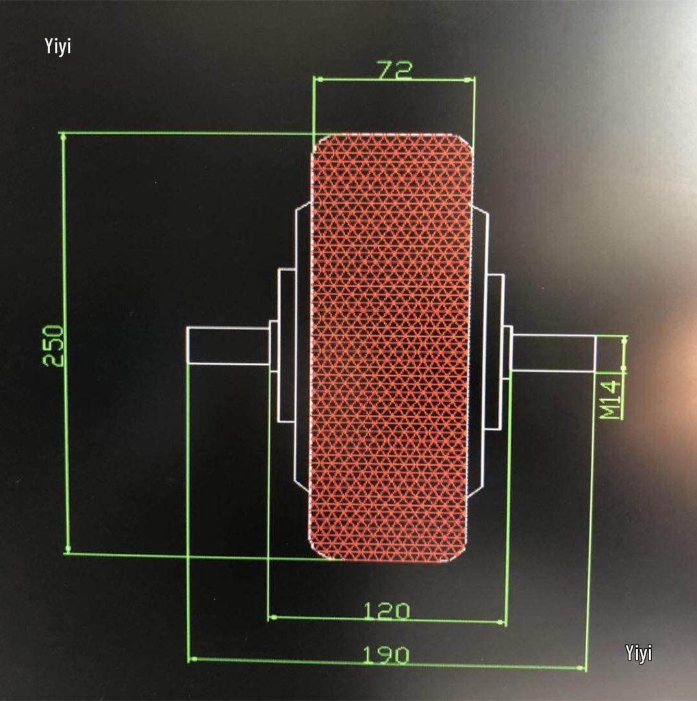 10" Brushless Hub Motor: 6-12 km/h, High Torque, for Lawnmowers, Handcarts, & Food Carts