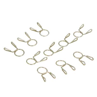 10X Fuel Line Hose Tubing Spring Clip Clamp 7mm For Motorcycle ATV Scooter
