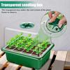 6/12Cells Seeds Starter Tray Seeds Germination Adjustable Humidity Vent Plant Nursery Box Bonsai Seedlings Growing For Gardening