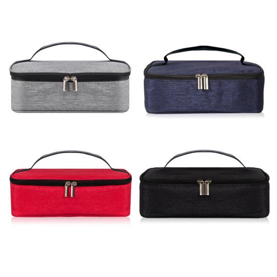 Insulated Lunch Bag for Adults Kids 3.2L Compact Oxford Fabric Thermal Tote Portable Leakproof Food Container Carrier for Office School Picnics