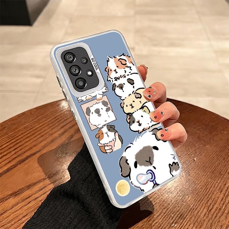 Cartoon Cute Hamster Soft Phone Case for Samsung A17 A16 A15 A14 A13 A57 A56 A55 A54 A53 A37 A36 A35 A34 A33 A26 A25 A24 A23 A52