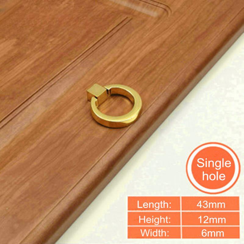 

Kitchen Cabinet Drawer Pull Door Gold Mirror Handle and Knobs Semicircle Handles