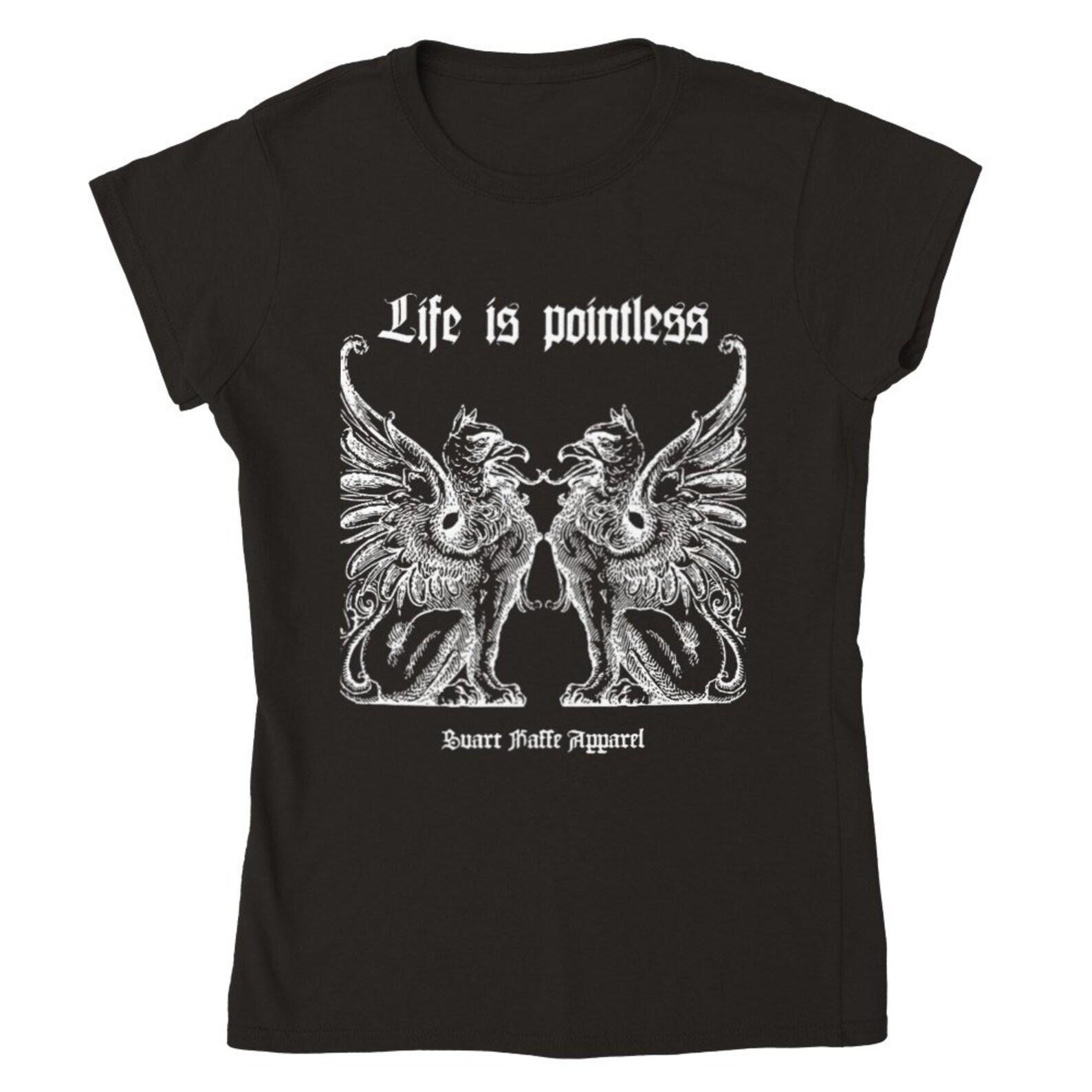 Life Is Pointless - Classic Womens Crewneck T-shirt | Gildan 64000L S