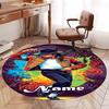 Custom Name Michael Jackson Printed Round Rug Carpet Chair Rug Area Rug Entryway Doormats,for Office Chair Living Room Bedroom Kitchen Room.