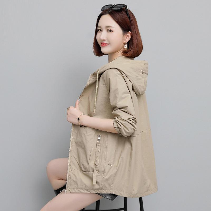 Women's coat, new women's temperament top Casual versatile short jacket trench coat