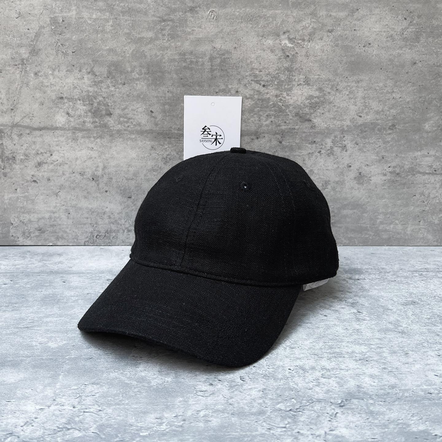 Light Luxury Cotton And Linen Breathable Light Beige Baseball Hat Men S And Women S Daily Basic Versatile Visor Cap Cap m (56-58cm) cotton and linen texture