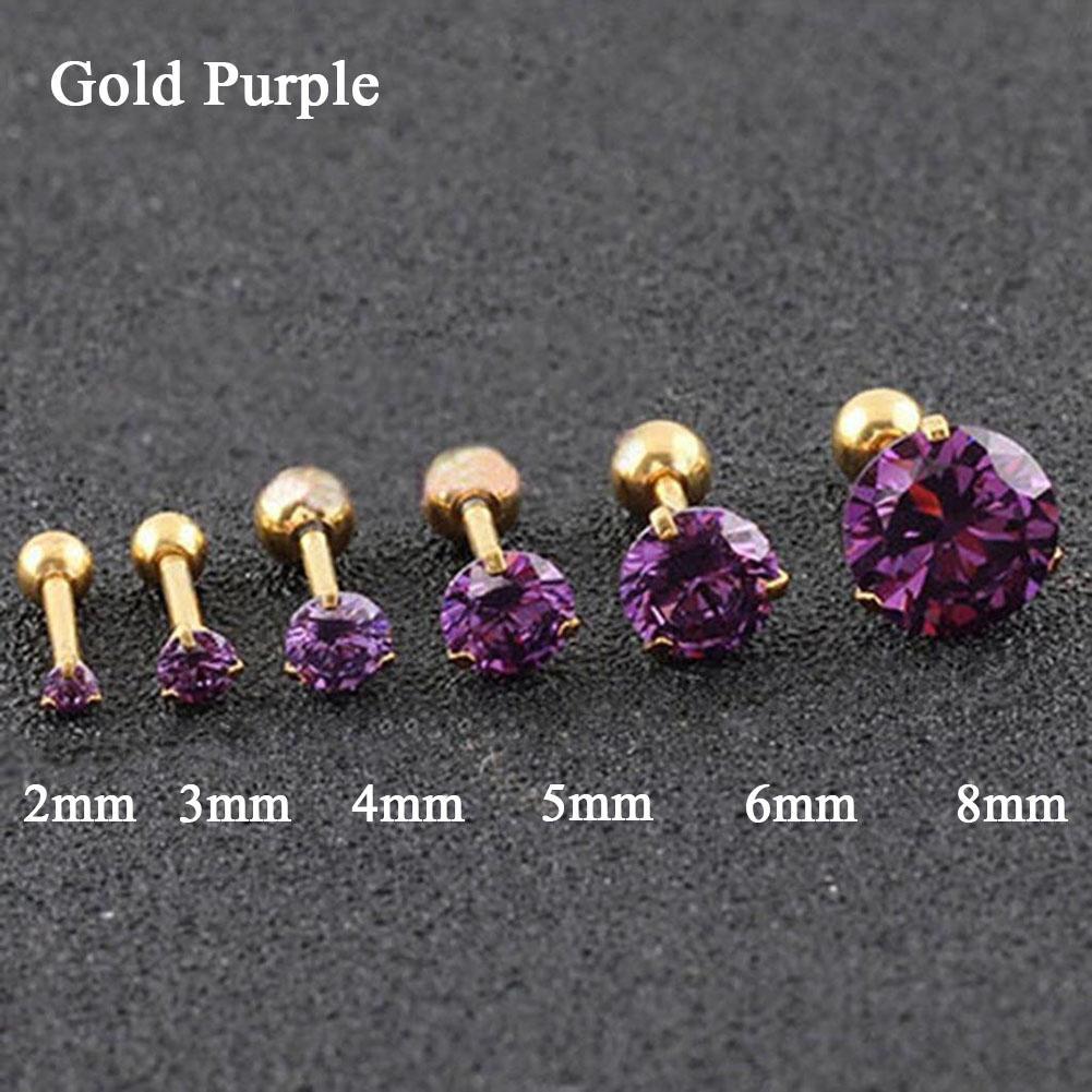 6 Stück Knorpel Ohrstecker Conch Piercing Schmuck Helix Ohrringe Tragus