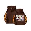 Felpa con cappuccio e zip corta Haikyuu Anime Vestibilità larga Manica lunga con cappuccio per uomo donna