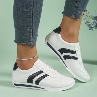 Mode Damen Schuhe 2025 Heißer Verkauf Schnürschuhe Damen Vulkanisierte Schuhe Mode Farbabstimmung Übergröße Bestseller Outdoor Freizeitschuhe