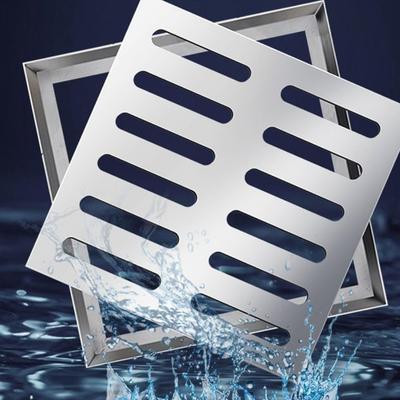 Stainless Steel Garden Drain Grate with Frame for Rainwater Management and Floor Drain Applications In Outdoor Spaces