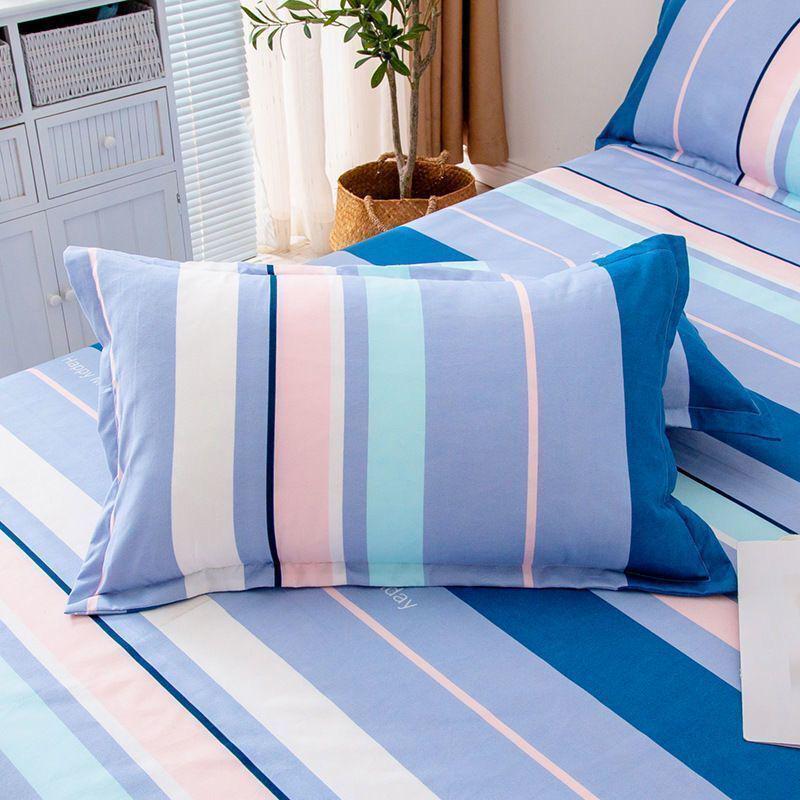 Pair of Thickened Student Dormitory Pillowcases, Single Size, Simple Design
