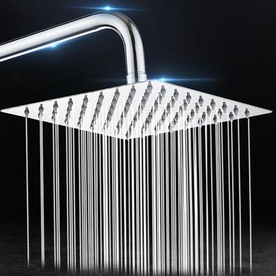 Stainless Steel Top Spray Shower Rod Electroplated Thickened Pressure-enhanced Shower Head Sprayer Shower Accessories
