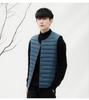 Men's 90% Down Solid Color V-Neck/Round Neck Vest Plus Size Jacket