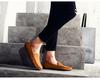 Men's Frosted Leather Slip-on Loafers - Lightweight, Simple, Plus Size, Four Seasons Wear