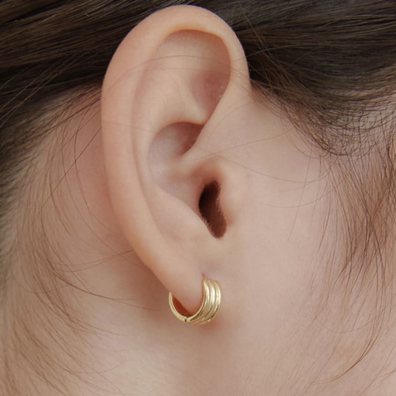 Tatiana (925 Silver) Viking Roll Hoop Earrings EC3124