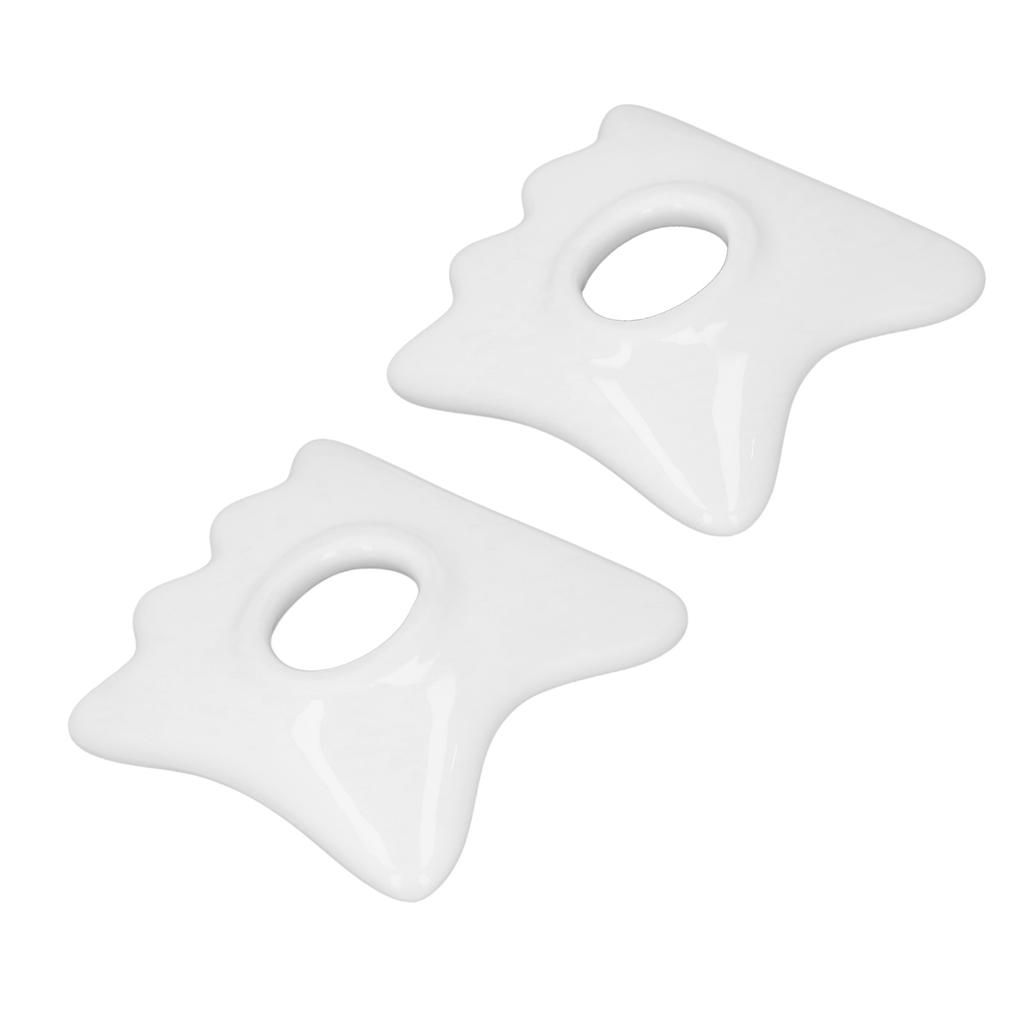 2pcs Face and Body Gua Sha Board Ceramic Gua Sha Board Face Lift Muscle Relief Scraping Massage Tool for Face and Body