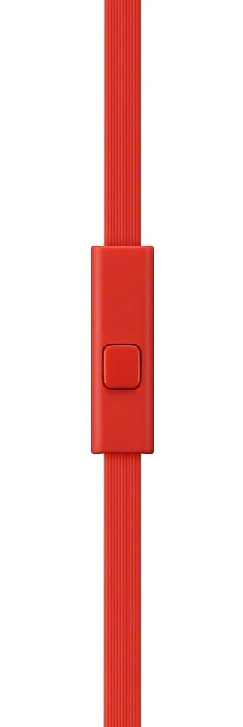 Sony Silné basy s dálkovým ovládáním a červená sluchátka MDR-XB550AP, Skládací model, Mikrofon, (MDR-XB550AP R)