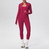 Women's Quick-Dry High-Waisted Sportswear 3-Piece Set: Breathable Yoga, Pilates, Running Fitness Outfit