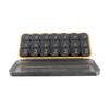 Weekly Medication Organizer 21 Compartments Plastic Sealed Multifunctional Semi Transparent 7 Day