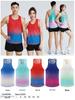 Gradient Quick-Dry Track & Field Running Vest Set - Sweat-Absorbing & Breathable for Outdoor Marathons