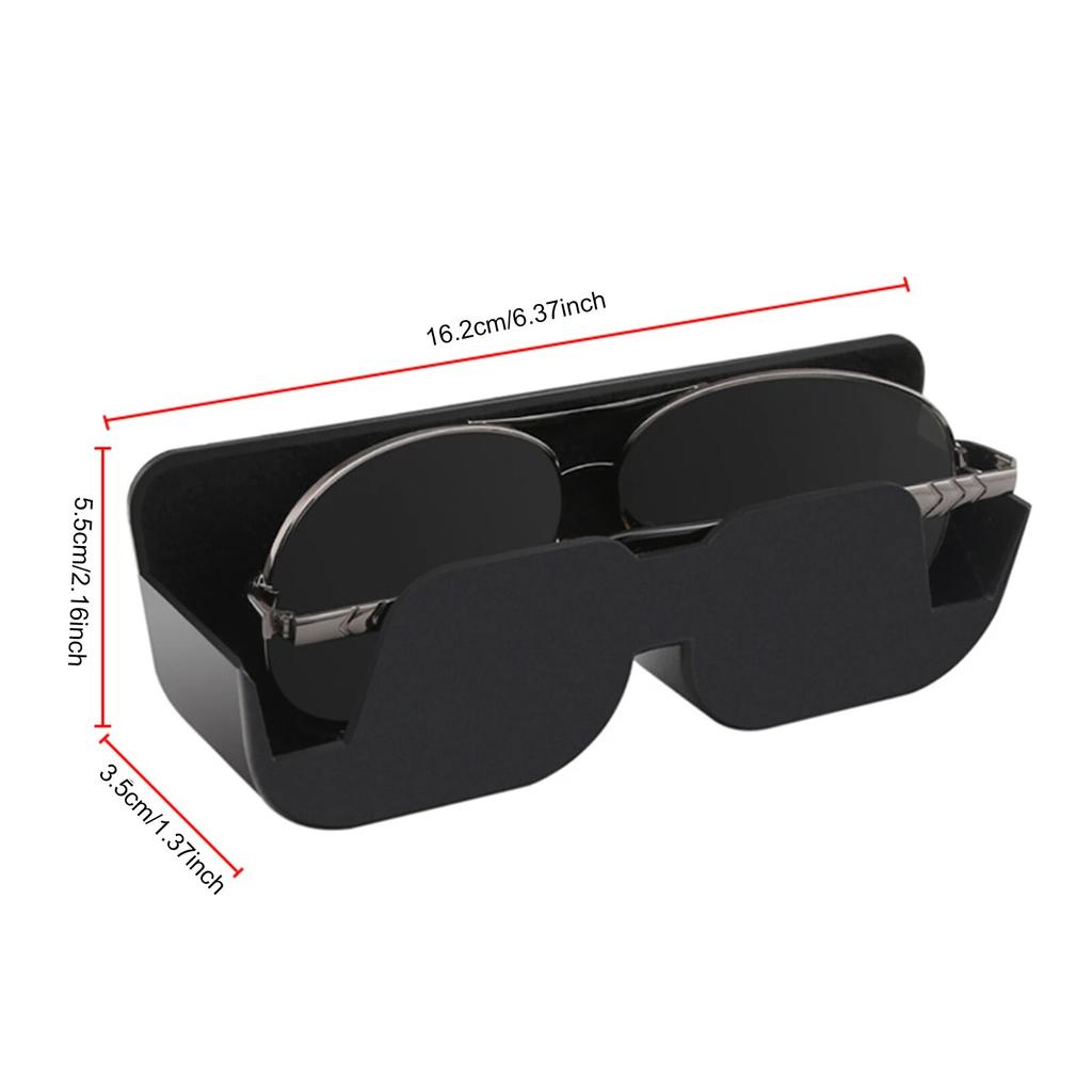 Custodia per Occhiali da Sole per Visiera Auto Portaocchiali da Sole Universale Chiusura Magnetica Organizzatore Accessori Interni Auto