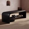 Shoe Changing Stool with Storage Multipurpose Entryway Bench for Bedroom Simple Bedside Seat Compact Shoe Rack for Home