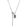 HIGHSCHOOLDISCO Vintage Blumen Toggle Bar Halskette