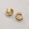 New Arrival Multicolor CZ Crystal Ear Cuff Stackable C Shaped Ear Clips No Pierced Cartilage Earring for Women Earcuffs