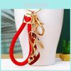 Exquisite Rhinestone Star High Heel Shoe Keychain Adorable Gift For Women