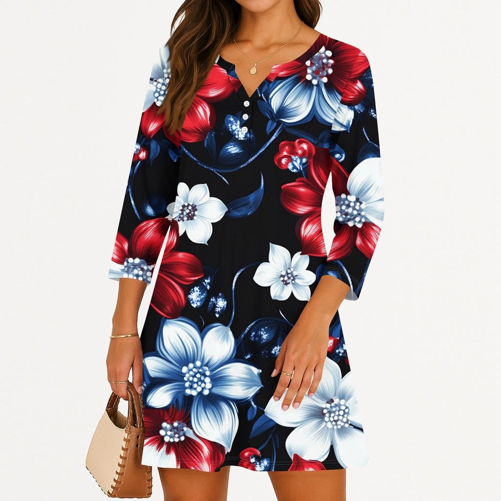 Women's Casual Dress For Summer Tank Dress Loose Beach Dress With Pockets Flare Midi Sundress