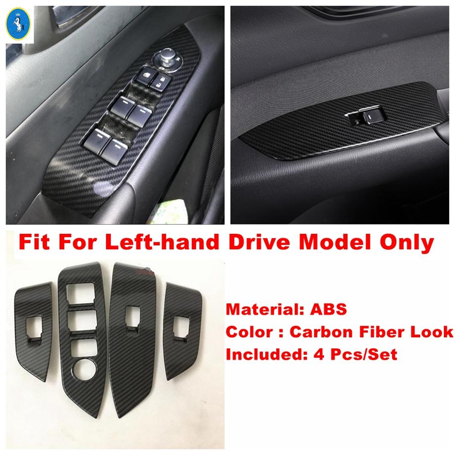 Car Accessories Inner Door Handle Armrest Window Glass Lift Button Control Panel Frame Cover Trim For Mazda CX-5 CX5 2017 -