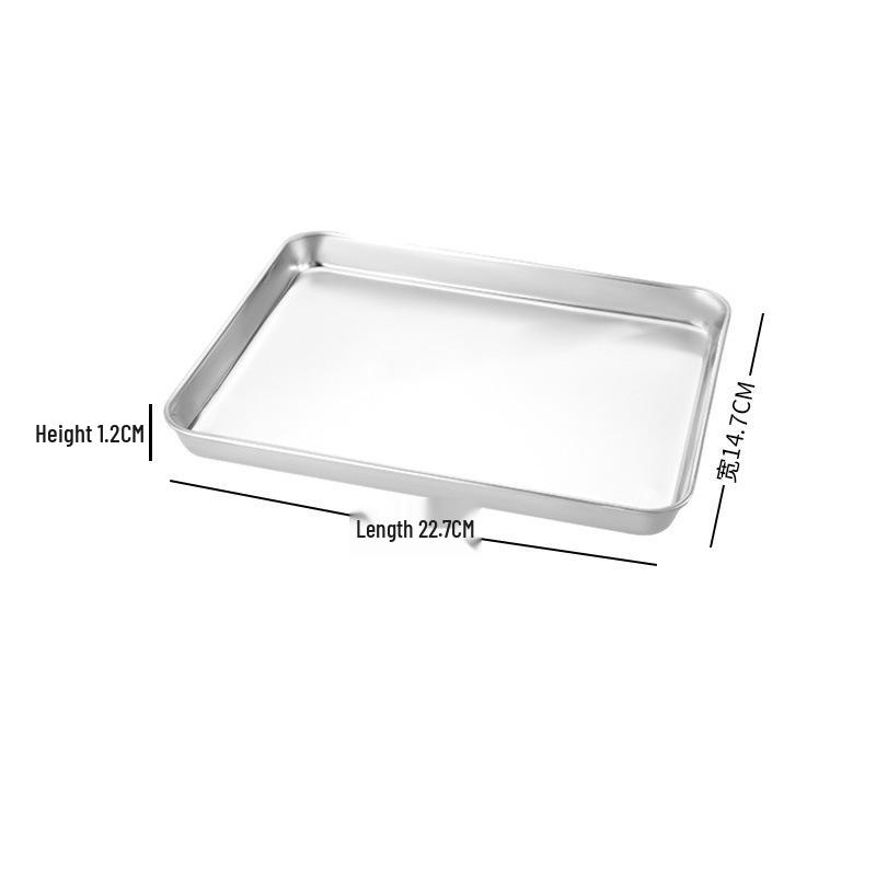 Rectangular Stainless Steel Barbecue Tray