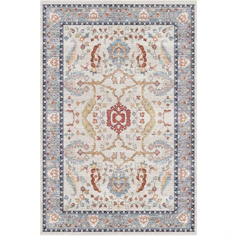 Dywan w stylu etnicznym vintage do sypialni, domu, hotelu, miękka mata z możliwością prania, dekoracja salonu, przedpokoju, szatni, dywanik pod stolik kawowy