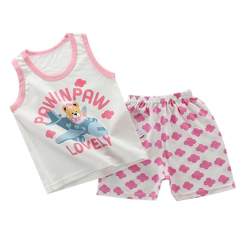 Fashion Kids Baby Girls Top + Pants Outfits Clothes Style4 80-90cm