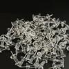 100/200/500Pcs Clear Push Pins Transparent Plastic Head Thumb Tacks Steel Pointed Nails