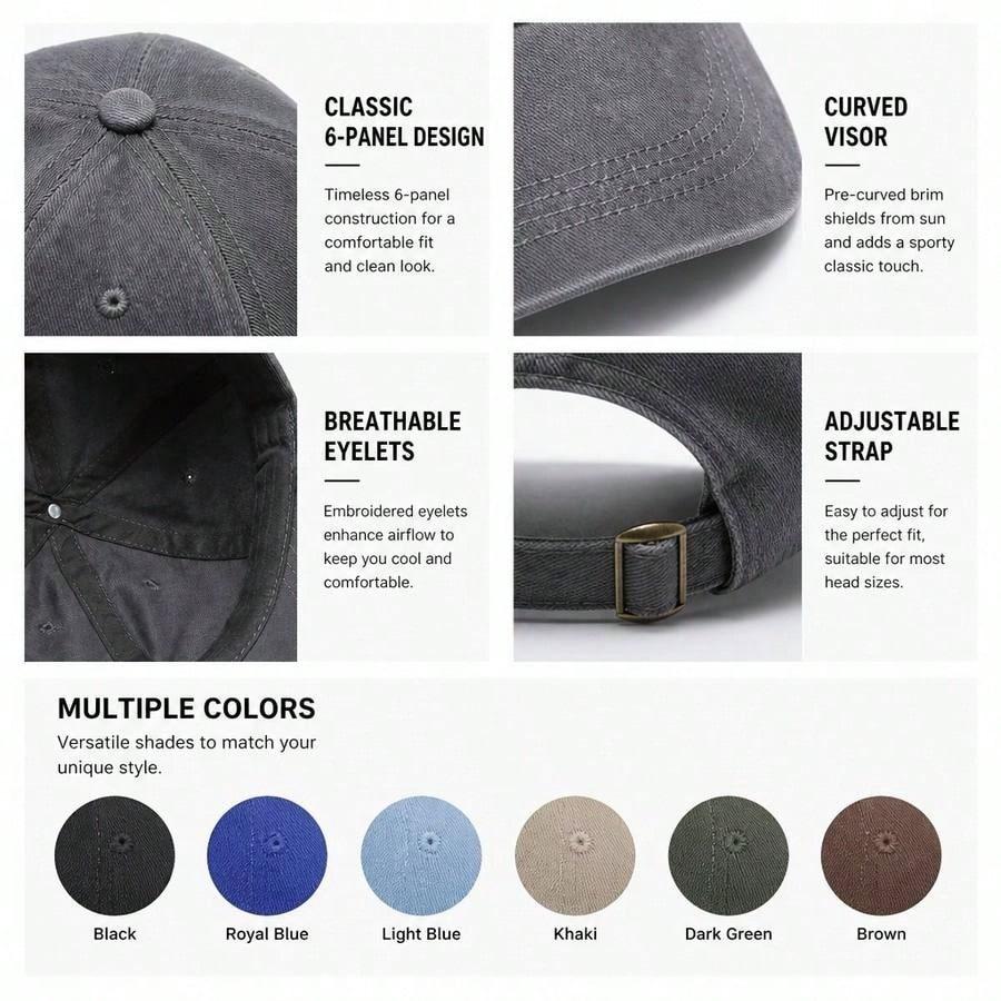 [Vintage Baseball Cap] Thush Duck Print Polyester Adjustable Sun Hat Unisex Streetwear Outdoor Sports - Gift For Him