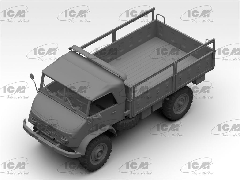 ICM 1/35 Deutscher Unimog S404 Militärlastwagen Plastikmodell 35135