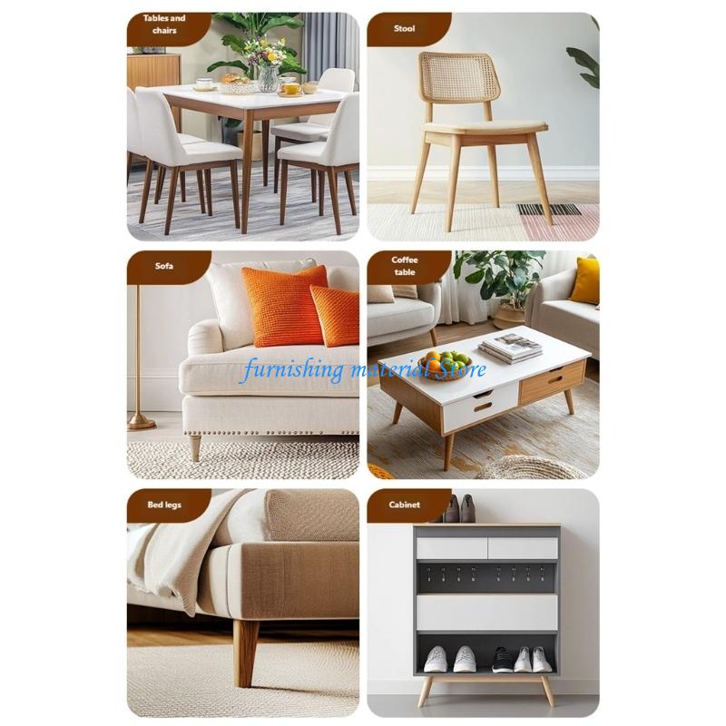 Y5GD 8Lots Table Chair Leg Feet Pad Cap Round Nonslip Feet Protectors Pad Furniture Leveling Feet Home Decoration