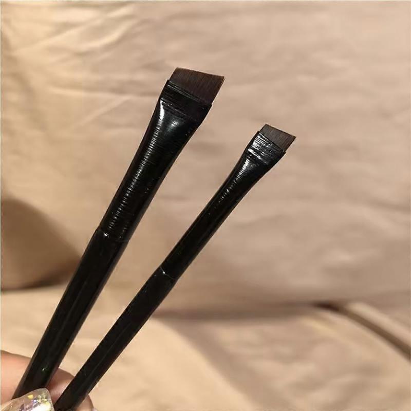 New 2 pieces eyebrow contour brush eyebrow eyeliner brush portable small angle eyebrow brush female makeup tool