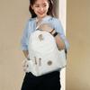 Minimalist Nylon Backpack for Women Large Capacity School Bag Casual Travel Daypack Purse