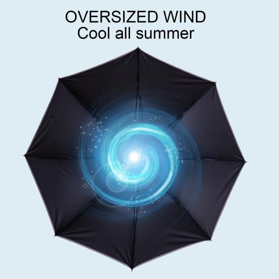 UV Blocking Fan Umbrella 3-in-1 Portable Mist Fan Umbrella Cooling Sun Protection Mister Spray