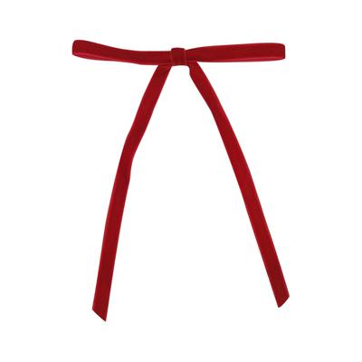 24pack/lot Christmas Tree Bows Made Of Velvet Simple But Classic Red Bows For Christmas Tree Door