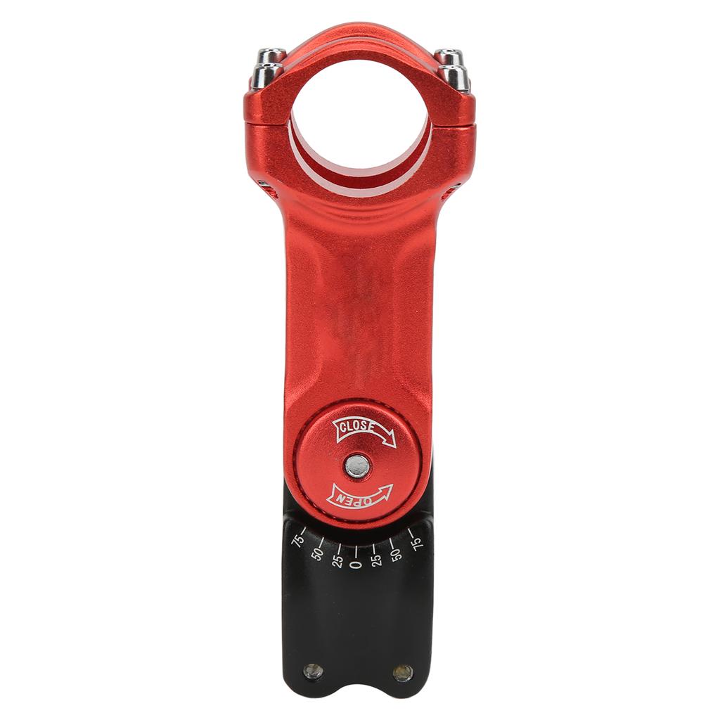 Adjustable Bike Hollow Stem CNC Machining Bicycle Handlebar Extender for Mountain Road Bike Red and