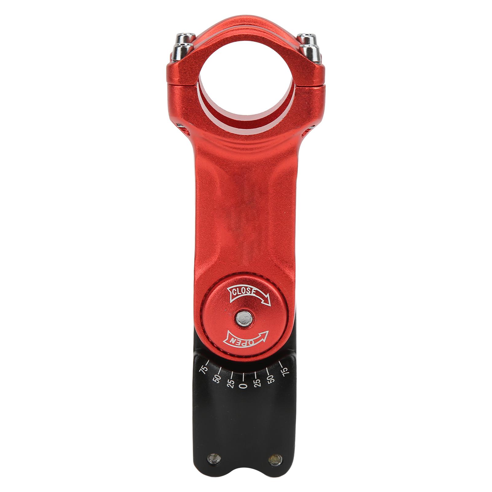 Bike Hollow Stem CNC NaMachining   Handlebar Extender for Mountain Road Bike Red and Black