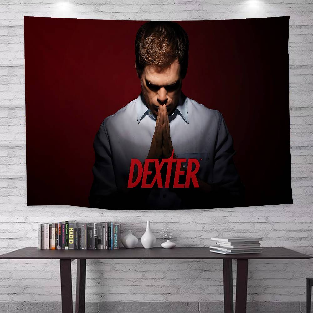 Horror TV Show Dexter Anime Tapestry Hanging Tarot Hippie Wall Rugs Dorm Home Decor