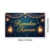 Bannière Ramadan Kareem Toile de fond Lanternes Lumières Décoratif Festival Fête Événement Célébration Graphique Décor Islamique Arrière-plan
